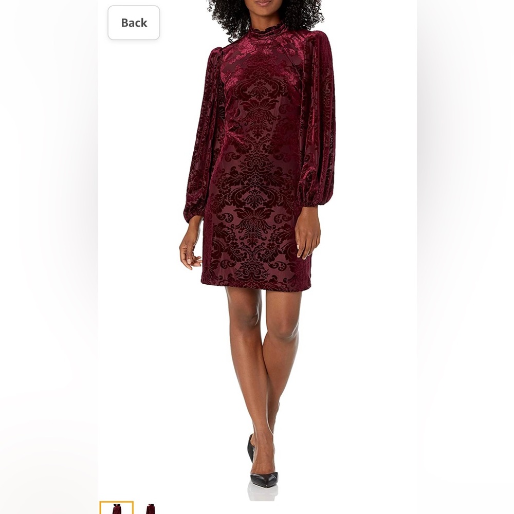 Vince Camuto Velvet Burnout Dress